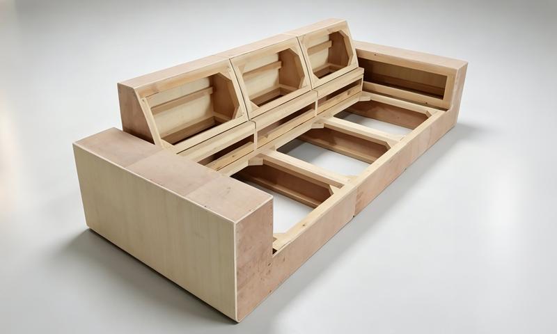 Plywood and solid wood combined sofa frame — cost-effective and reliable construction